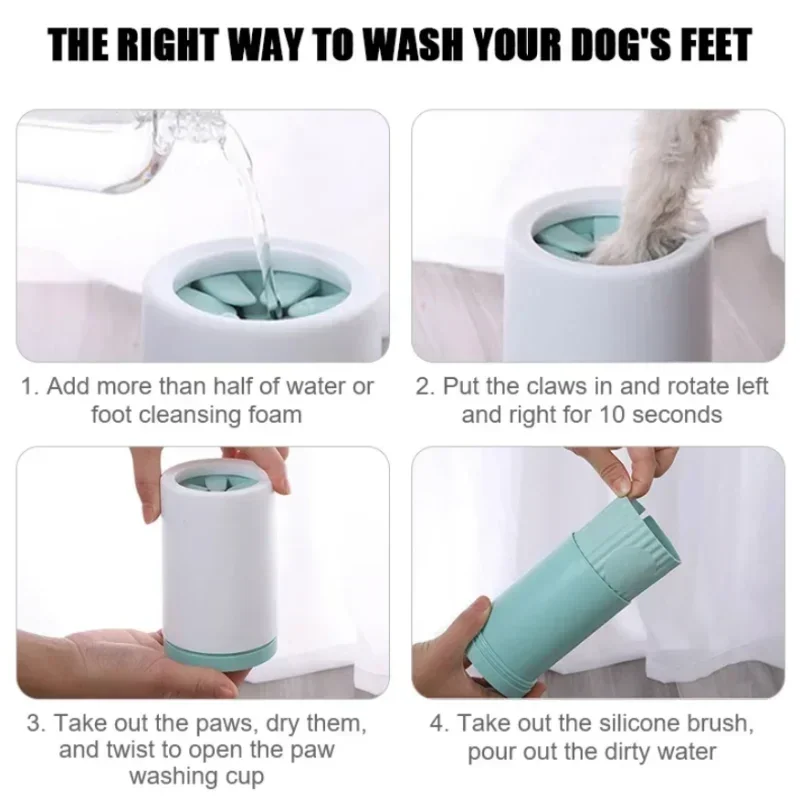 NestPaw™ Easy Dog Paw Cleaner Cup — Gentle Mud & Dirt Removal for Paws