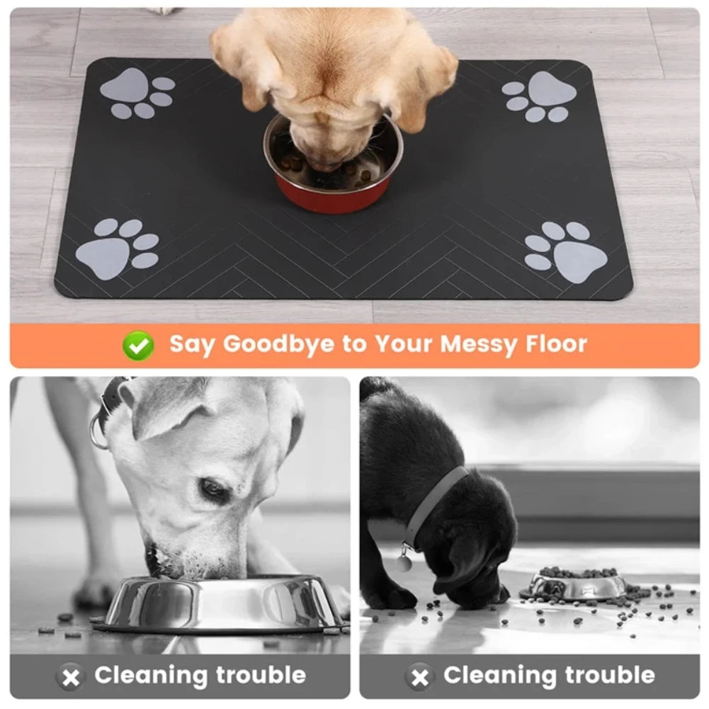 NestPaw™ Waterproof Pet Placemat — Quick-Dry Feeding Mat for Dogs & Cats