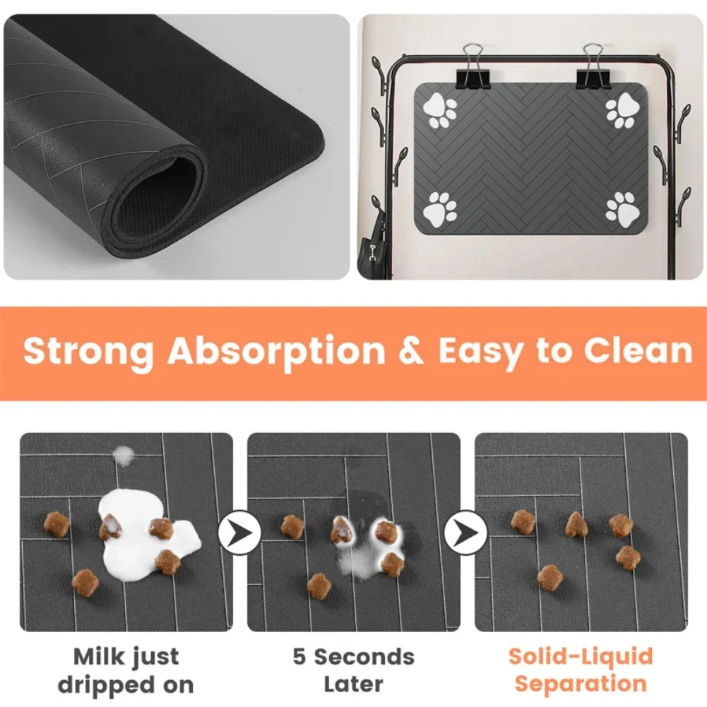 NestPaw™ Waterproof Pet Placemat — Quick-Dry Feeding Mat for Dogs & Cats