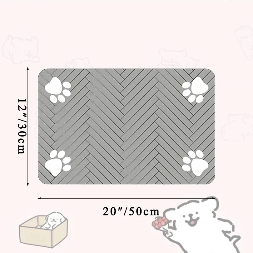NestPaw™ Waterproof Pet Placemat — Quick-Dry Feeding Mat for Dogs & Cats